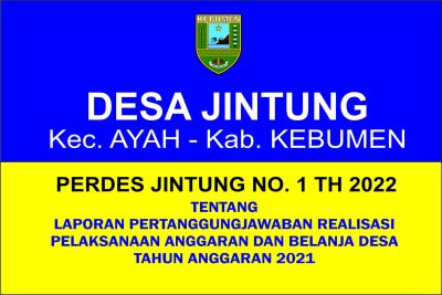  Peraturan Desa Nomor 1 Tahun 2022 tentang Laporan Realisasi Pelaksanaan APBDes TA 2021
