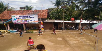 Turnamen  bola voly putra triwulan pertama desa jintung bersama kkn iainu kebumen 