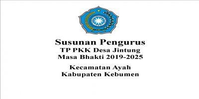 Pengurus TP PKK Desa Jintung  Masa Bhakti 2019-2025