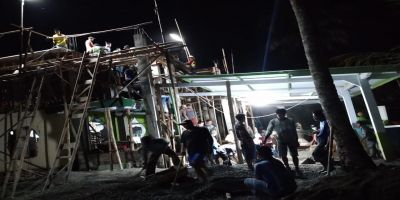 Gotong-Royong Pembangunan Rehab Masjid Mifathul Huda 